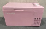 Bougerv 23 Quart 12V Pink Outdoor Portable Refrigerator CR02203 Open. Price: $125.92.