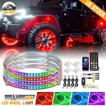 Colight 4X17.5''REMOTE App Rgb Color Change Car Trucks Led Wheel Ring Rim Lights New. Price: $115.81.