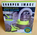 Sharper Image Multifunction Wet & Dry Auto Vacuum 12V Car New In Box Open. Price: $24.99.