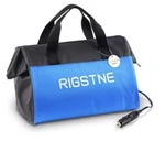 Rigstne 12V Portable Cooler Bag Powerful Cooling Blue Black New. Price: $55.00.