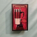Cvs 15 Oz Insulated Heated Travel / Coffee Mug 12V Red & Silver 7.5" Nib New. Price: $21.99.
