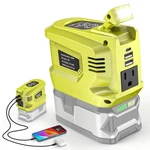200W Portable Power Inverter For Ryobi 18V Ac 110V-120V Converter New. Price: $47.65.
