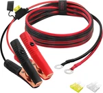 Cuzec 5.3FT/1.6M 14 Awg Extension Cord Eyelet Terminal With Battery Clamp 12V/ New. Price: $16.34.