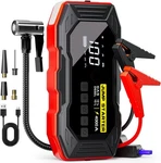 Wolfbox Jump Starter With Air Compressor, 4000A Portable Car Battery Booster New. Price: $67.80.