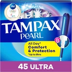 Tampax Pearl Ultra Absorbency Tampons 45 Count Unscented Leakguard New. Price: $16.91.