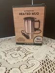 Automotive Heated Mug 12 Volt, 16 Oz, Spill Proof, Dirty Dog Garage Open. Price: $10.00.