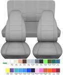 Front And Rear Car Seat Covers Fits 1987 To 2006 Jeep Wrangler Yj-tj-lj New. Price: $159.99.