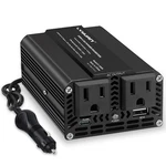 500W Power Inverter, Lvyuan 12V Dc To 110V Car Usb-c, Black New. Price: $52.01.