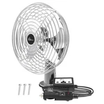 Travel Time 12V Deluxe 2-SPEED Fan, Chrome Universal Vehicle, Dual Swivel New. Price: $57.45.