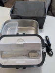 Roadpro RPSC-197 12V Portable Stove Lunch Box Black Open. Price: $49.99.