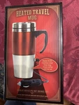 Heated 15 Oz. Travel Stainless Steel 12V Coffee Mug, New Box. Price: $15.00.