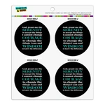 Serenity Prayer Courage Wisdom Refrigerator Fridge Circle Magnet Set New. Price: $5.39.