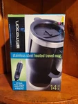 Emerson Stainless Steel Heated Travel Mug - New 14 Oz Open. Price: $12.00.