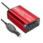 400W Power Inverter, Fsatbtne Dc 12V To 110V Ac Car Plug Adapter Outlet Red New. Price: $39.10.