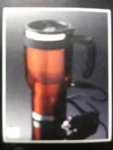 Red Travel Mug With Dc Car Adapter Home Accents 16 Oz. Watertight Keeps Warm New. Price: $18.00.