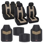 Bdk Autosport Creamy Beige Car Seat Covers Full Set With Matching Of Heav... New. Price: $90.00.