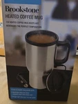 Brookstone Heated Coffee Mug 13OZ Cup Car Auto Power New Sealed In Box F/s. Price: $15.49.