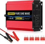 Sunwheel 1000W Pure Sine Wave Inverter, 12V Dc To 110V/120V Ac Power Fo. Price: $50.99.