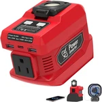 220W Power Inverter For Milwaukee 18V Battery, Portable Station Charger New. Price: $58.52.