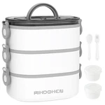 Rikdoken Lunch Box, Stackable 3 Layers Containers, Portable 94OZ Large Capaci... New. Price: $26.30.