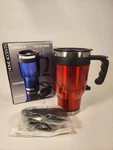 "new" Home Accents Stainless Steel Travel Mug W/ac Car Adapter 16 Oz Open. Price: $14.95.