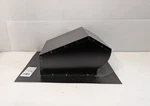Master Flow Goose Neck Vent Roof Cap 10 In. Black - Partially Detached Grille Open. Price: $34.90.