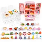 95 Pcs Dollhouse Refrigerator Mini Fridge Table Dining Car Toy With Food Set ... New. Price: $23.78.