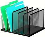 Kuntine.b Desk File Organizer Sections Upright Mesh 1 Pack 5-SECTION, Black New. Price: $34.99.