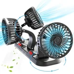 Cigarette Lighter 3-HEAD Car Cooling With 360 Rotatable 2 Speeds Fans New. Price: $22.69.