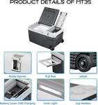 Alpicool MT35 Portable Fridge 12 Volt Car Refrigerator 34 Quart Freezer For Fish Used. Price: $114.99.