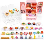 95 Pcs Dollhouse Refrigerator Mini Fridge Table Dining Car Toy With Food Set Kit New. Price: $25.30.