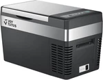 Joytutus 12 Volt Refrigerator, 26 Quart 25L Electric Cooler - Black/silver Open. Price: $173.73.
