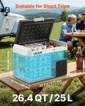 12 Volt Car Refrigerator, 26.4QT/25L Fridge, Rv New. Price: $214.40.