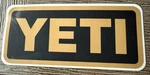 Yeti Authentic Sticker - Black And Gold Decal Cooler Mug Tumbler Car Wow Visit!! New. Price: $7.60.