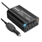 400W Power Inverter, Fsatbtne Dc 12V To 110V Car Plug Adapter Outlet Black New. Price: $39.79.
