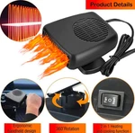 12V 200W Car Heater Portable Heating Fan Defogger Defroster - Usa New. Price: $15.95.