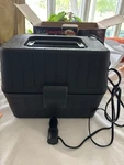 Koolatron 12V Electric Portable Lunch Box - 1.6 Qt (1.5 L) Food Warmer, Black Open. Price: $22.99.