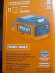 Ridgid 18V Volt Cordless 175-WATT Power Inverter AC86097 *tool Only* New. Price: $60.00.