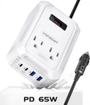 200W Car Power Inverter Dc 12V To 110V Ac With Pd 65W/30W Usb & Qc New. Price: $36.73.