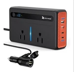 300W Car Power Inverter 12V To 110V Dual Ac PD36W QC3 Usb Charger Led Display New. Price: $40.70.