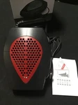 Auto Heater Fan XF-D5001 12V Portable, Folding Handle-black Red Open. Price: $24.00.
