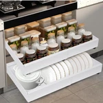 Pull Out Cabinet Organizer Expandable Heavy Duty Slide Drawer Storage Shelf Open. Price: $27.00.