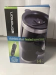 Stainless Steel Heated Travel Mug 12V Emerson - 14 Fl. Oz. Open. Price: $15.00.