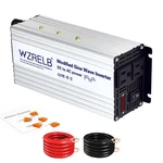 Wzrelb 1200W Power Inverter 24V Dc To 110V 120V AC,2400W Peak Modified Sine Wave. Price: $70.65.