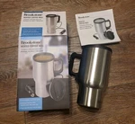 Brookstone 12V Car Outlet Portable Heated 13OZ Coffee Mug - New Open Box. Price: $15.26.