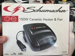 Schumacher 150W Ceramic Heater & Fan - Great Condition Used. Price: $13.95.