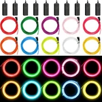 15 Pack 10FT Neon Light El Wire Portable Cuttable Glowing Battery Powere... New. Price: $48.80.