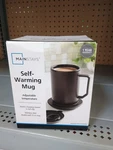Mainstays Self-warming Mug Adjustable Temperature Stainless Steel 12OZ Black New. Price: $70.24.