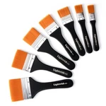 Flat Paint Brushes Set 7 Pieces For Gesso Acrylic Oil Watercolor Art New. Price: $28.25.