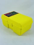 Mini Yellow Insulated Cooler 7"X4"X3" Snap Lid 1993 Used. Price: $14.95.